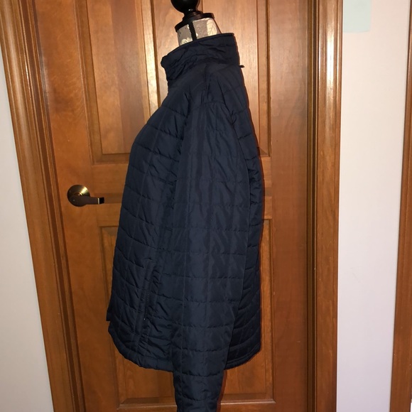 Lands End Navy Blue Liner Zip Jacket L - Picture 4 of 14